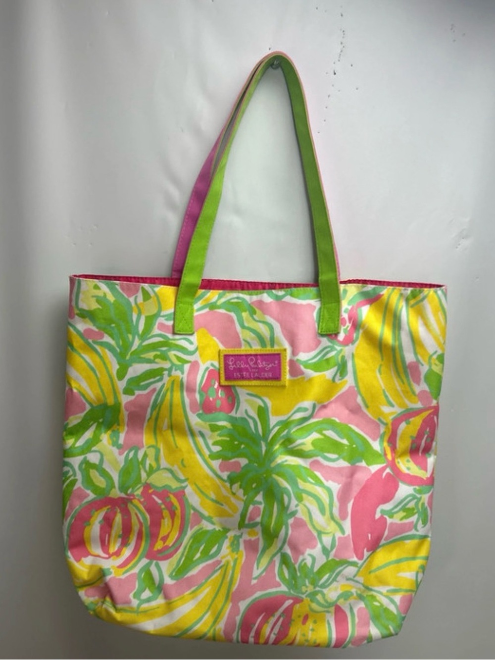 Lilly Pulitzer x Estee Collab Tropical Canvas Tote 17x16